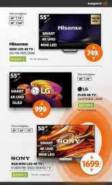 Expert folder week 44 Pagina 3: Hisense MINI LED 4K TV | €749,00, Sony RGB Mini Led 4K TV €1.699,00