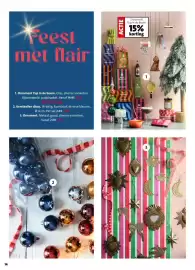 Intratuin folder week 44 Pagina 14: Ornament Yup in de boom. €12,71, Kerstballen disco. €1,99