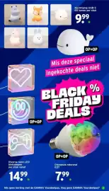 GAMMA folder week 44 Pagina 14: Diverse neon LED bloklampen, Discobulb roterend E27 €7,99