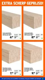 GAMMA folder week 44 Pagina 20: Vuren geschaafd €4,79, Bouwhout vuren €5,49