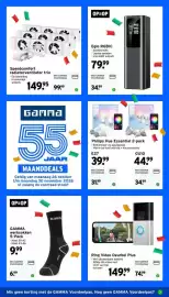 GAMMA folder week 44 Pagina 47: Speedcomfort radiatorventilator trio €99,99, Gamma werksokken €6,99