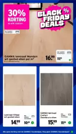 GAMMA folder week 44 Pagina 6: GAMMA laminaat Mondain €11,89, GAMMA laminaat Confort Zwartbruin eiken €11,20