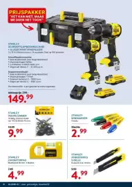 Kluswijs folder week 44 Pagina 6: STANLEY VEERKLEMMEN €9,99, STANLEY SCHROEFKLOPBOORMACHINE + SLAGSCHROEVENDRAAIER €149,99