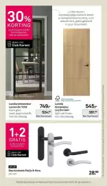 Karwei folder week 44 Pagina 36: Club Karwei Deurkruksets Parijs & Hera €28,99, Lundia binnendeur €381,50