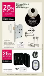 Karwei folder week 44 Pagina 38: Yale sleutelkastje met klein cijferslot €11,99, Nemef loopslot met gelakte voorplaat €12,74