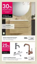 Karwei folder week 44 Pagina 39: Atlantic wastafelkraan Olivier €81,75, Atlantic wastafelonderskast Elena €279,30