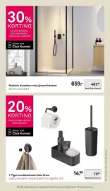 Karwei folder week 44 Pagina 40: Sealskin draaideur met zijwand Hooked €461,30, Tiger handdoekhaak klein Orion €11,99