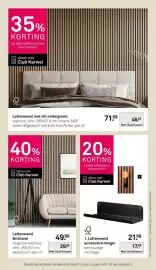 Karwei folder week 44 Pagina 42: Lattenwand met vilt ondergrond €46,54, Lattenwand Brisbane €29,99