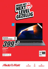 MediaMarkt folder week 44 Pagina 16: Galaxy Book4 Windows Laptop €399,00, Laptop Sleeve 15 inch Zwart Laptophoes €34,99