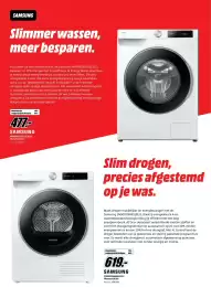 MediaMarkt folder week 44 Pagina 14: WW9ODG6U25LEU3 Wasmachine €477,00, Samsung DV90DG6845LEU3 Wasmachine €619,00