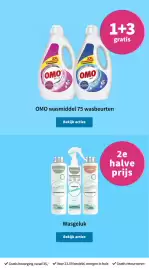 Plein.nl folder week 44 Pagina 5: Wasgeluk 2e halve prijs, OMO wasmiddel 75 wasbeurten 1+3 gratis