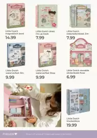Prenatal folder Pagina 31: Little Dutch watertekenboek Jim €7,99, Little Dutch reusable stickerboek Rosa €6,99