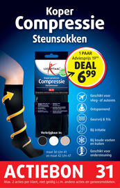 Lucovitaal folder week 44 Pagina 32: Koper Compressie Steunsokken €6,99