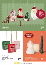 Xenos folder Pagina 16: Kerstkaarsen €4,99, Kersthanger brievenbus €1,99