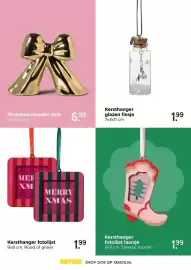 Xenos folder Pagina 17: Kersthanger fotolijst €1,99, Dinerkaarshouder strik €6,99