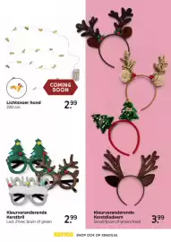 Xenos folder Pagina 19: Kleurveranderende Kerstdiadeem €3,99, Lichtsnoer hond €2,99