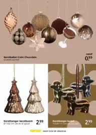 Xenos folder Pagina 24: Kerstballen calm chocolate €0,99, Kersthanger kerstboom €2,99