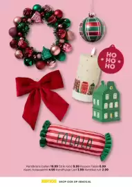 Xenos folder Pagina 5: Strik rood €9,99, Kerstbal ruit €2,99