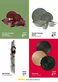Xenos folder Pagina 53: Servies toscane bordeaux €4,99, Servies Toscane groen €4,99