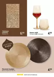 Xenos folder Pagina 60: Tafelloper pailetten €6,99, Glazen reliëf €4,99