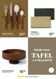 Xenos folder Pagina 61: Statementschaal €16,99, Tafellaken €6,99