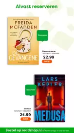 The Read Shop folder week 44 Pagina 22: Freida McFadden de gevangene €22,99, Lars Kepier Medusa €24,99