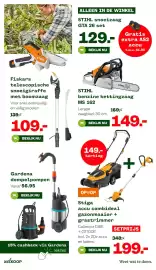 Welkoop folder week 44 Pagina 29: Gardena dompelpompen Vanaf €56,95, STIHL snoeizaag GTA 26 set €129,00