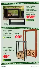 Welkoop folder week 44 Pagina 31: Fancy Flames bank met houtopslag recht of gebogen €169,95