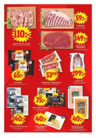 ICA Maxi reklamblad vecka 44 Sida 2: Scan Falukorv €65,00, Lithells varmkorv, wienerkorv €53,90