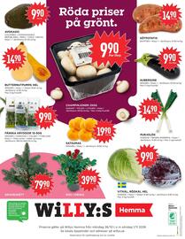 Willys Hemma reklamblad vecka 44 Sida 4: FÄRSKA KRYDDOR 15-50G €9,90, BUTTERNUTPUMPA HEL €14,90