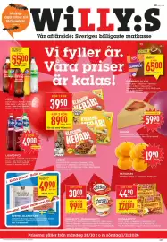 Willys reklamblad vecka 44 Sida 1: FLERPACK GLASS, Medlemspris, KRÖGARPYTT €44,90
