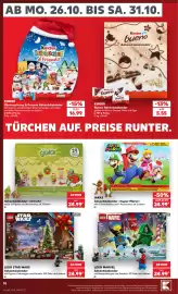 Kaufland DE tilbudsavis uge 44 Side 10: LEGO STAR WARS Adventskalender €24,99, Lego Marvel Adventskalender €24,99