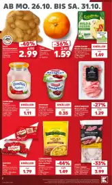 Kaufland DE tilbudsavis uge 44 Side 2: Grünländer Dtsch. Schnittkäse €1,49