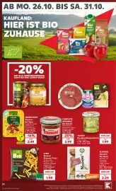 Kaufland DE tilbudsavis uge 44 Side 20: Slooow Demeter Bio-Rusti €2,29, Tartex Bio-Abendbrotaufstrich €1,99