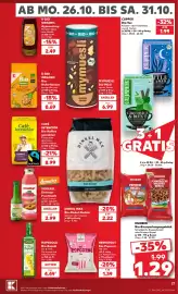 Kaufland DE tilbudsavis uge 44 Side 21: Dinkel Max Bio-Dinkel-Nudeln €2,22, Heimatgut Bio-Popcorn €1,39