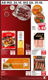 Kaufland DE tilbudsavis uge 44 Side 22: K-Gold Edition Poln. Krakauer €0,99, Bazar Cevapcici €5,99