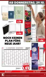 Kaufland DE tilbudsavis uge 44 Side 53: Mond-Planer €1,99, Wandplander €1,99