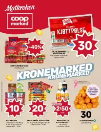 Coop Marked kundeavis uke 44 Side 1: Freia småsjokolader €20,00, Pepsi/Solo/Villa/Mozell €50,00