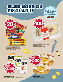 Coop Marked kundeavis uke 44 Side 6: Sørlandschips €55,00, Coop festkake €100,00