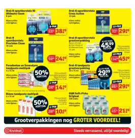 Kruidvat folder Pagina 15: Oral-B opzetborstels Precision Clean €24,99, GUM Soft-Picks Original €21,99