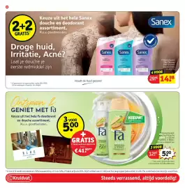 Kruidvat folder Pagina 32: Fa Deodorant en Douche €5,00, Sanex Douche en Deodorant Assortiment €14,98
