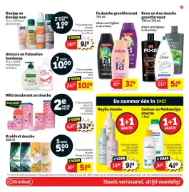 Kruidvat folder Pagina 35: Sanicur en Melkmeisje Douche €4,69, Kneipp en Kneipp Men €9,29