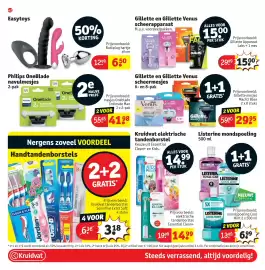 Kruidvat folder Pagina 44: Philips OneBlade Navulmesjes €41,98, Kruidvat Elektrische Tandenborstel €14,99
