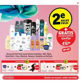 Kruidvat folder Pagina 47: Andrelon, AXE, Dove, Dove Men + Care, Neutral, Rexona, Vaseline en Zwitsal €9,99