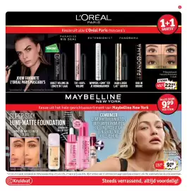 Kruidvat folder Pagina 5: Super Stay Lumi-Matte Foundation €9,99, L'Oréal Paris mascara's €22,99