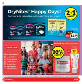 Kruidvat folder Pagina 54: Sudocrem €3,51, DryNites Pyjamabroekjes en Huggies Little Swimmers €14,98