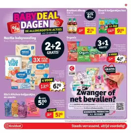 Kruidvat folder Pagina 57: Ella's Kitchen knijpzakjes en snacks €5,00, Olvarit knijpzakjes €9,99
