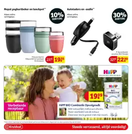 Kruidvat folder Pagina 65: HiPP BIO Combiotik Opvolgmelk €17,99, Mepal Yoghurtbeker en Lunchpot €19,35