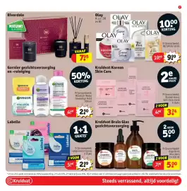 Kruidvat folder Pagina 7: Lipbalsem €2,99, Kruidvat Bruin Glas gezichtsverzorging €5,00