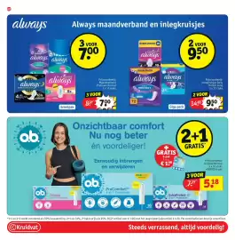 Kruidvat folder Pagina 72: Always €7,00, Always €9,50